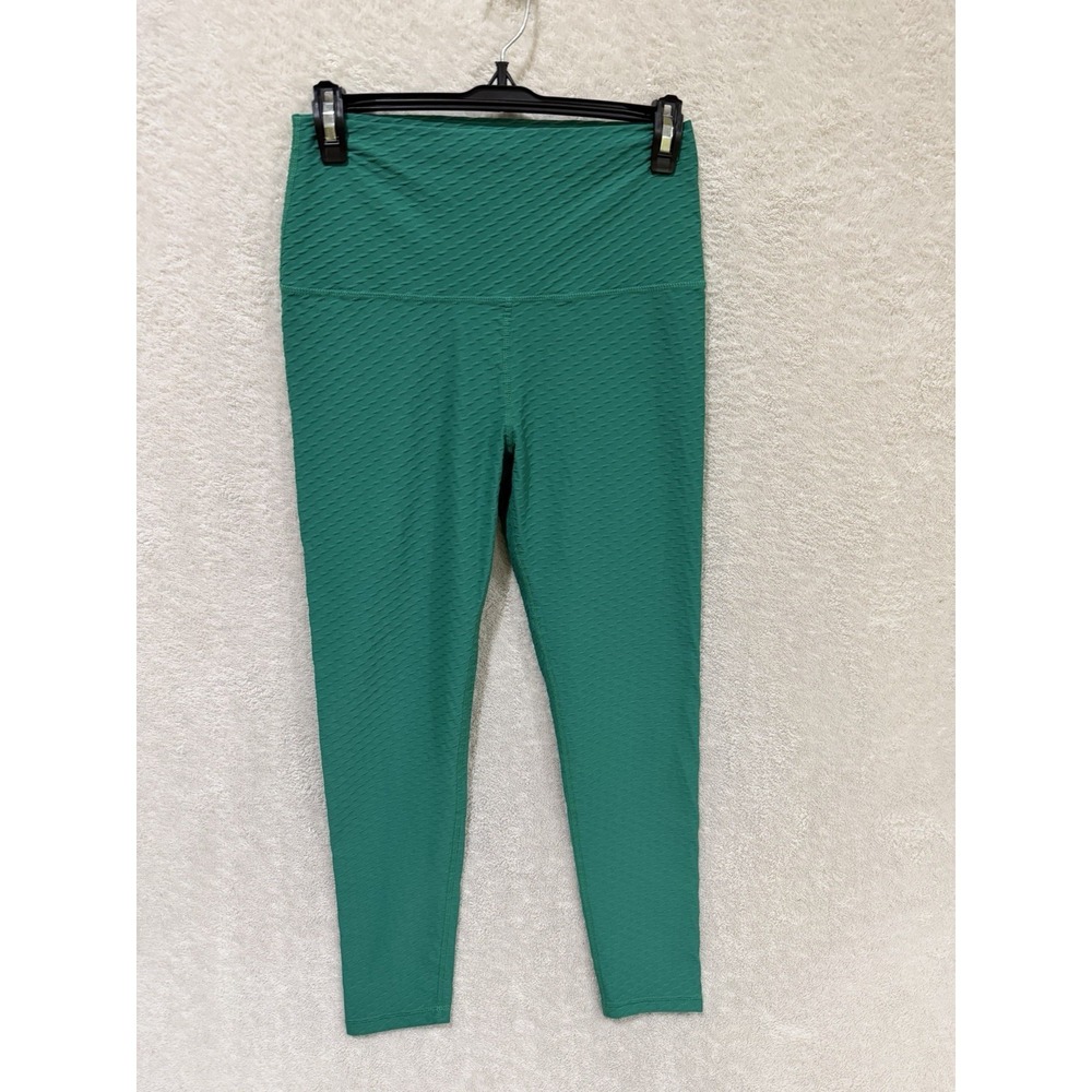 Born Primitive Tight Leggings Textured Green Scrunch Butt Large Gym Run